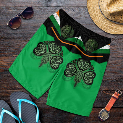 Celtic All Over Print Men Short Irish Shamrock With Celtic Patterns