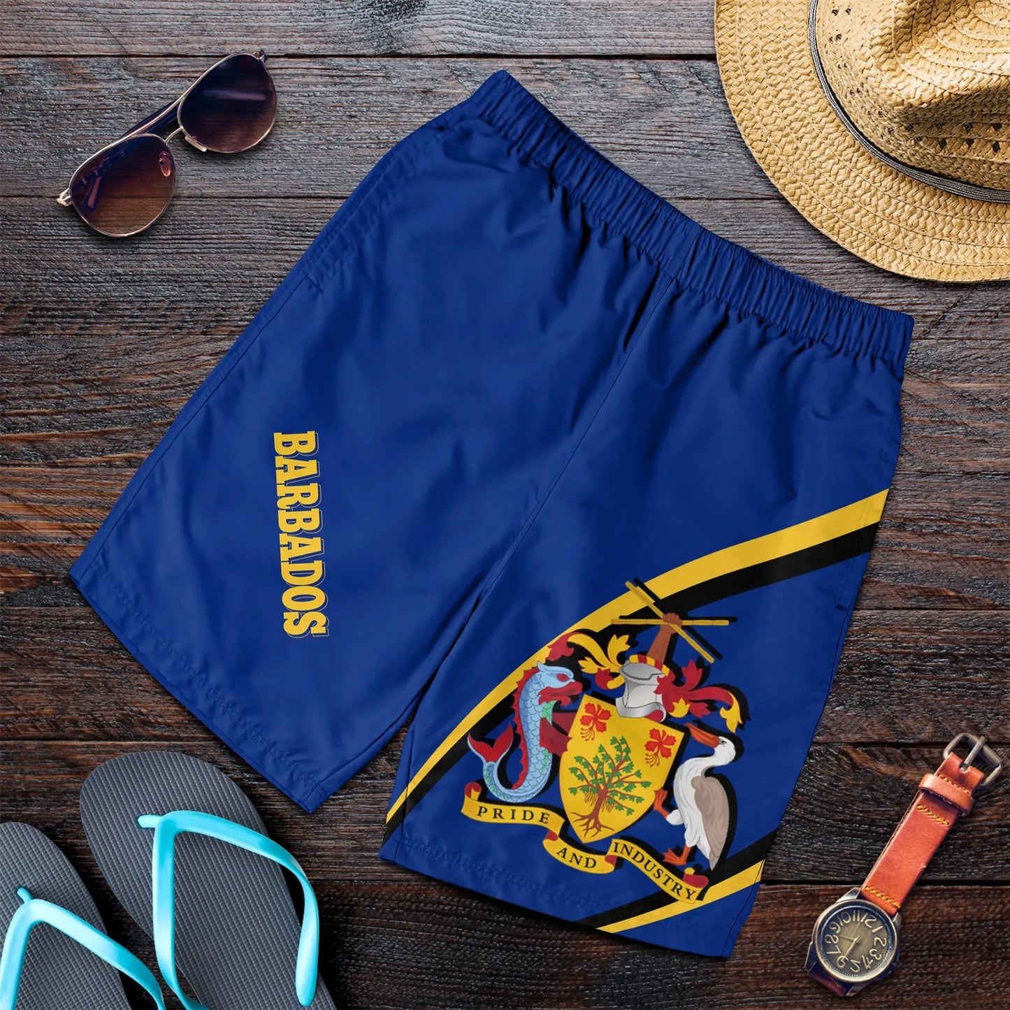 Barbados Men's Shorts Proud To Be Barbadian