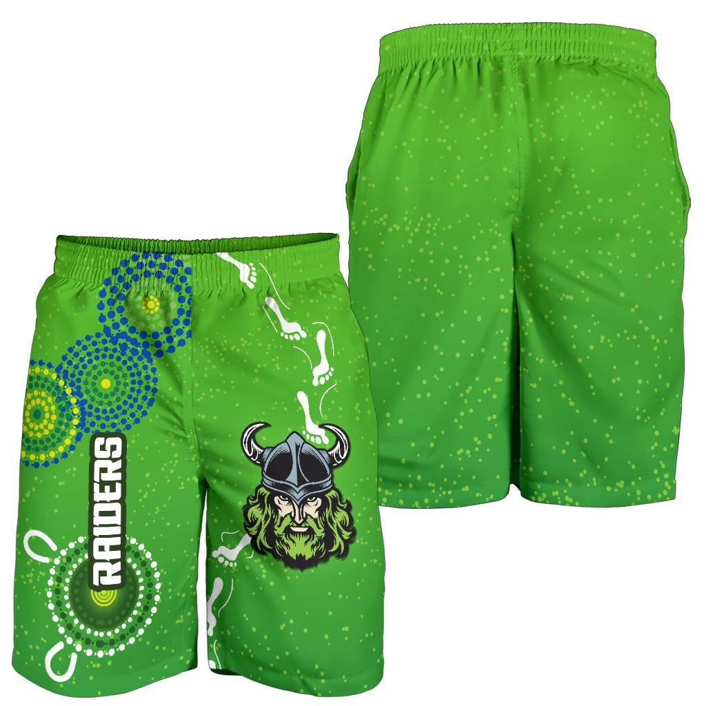 Canberra Raiders Men Shorts Indigenous Country Style