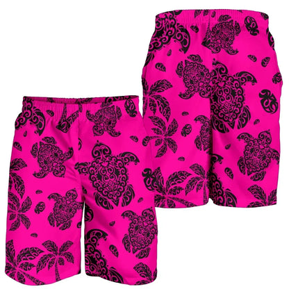 Hawaii Shorts Tribal Turtle Palm Tree All Over Print Men's Shorts