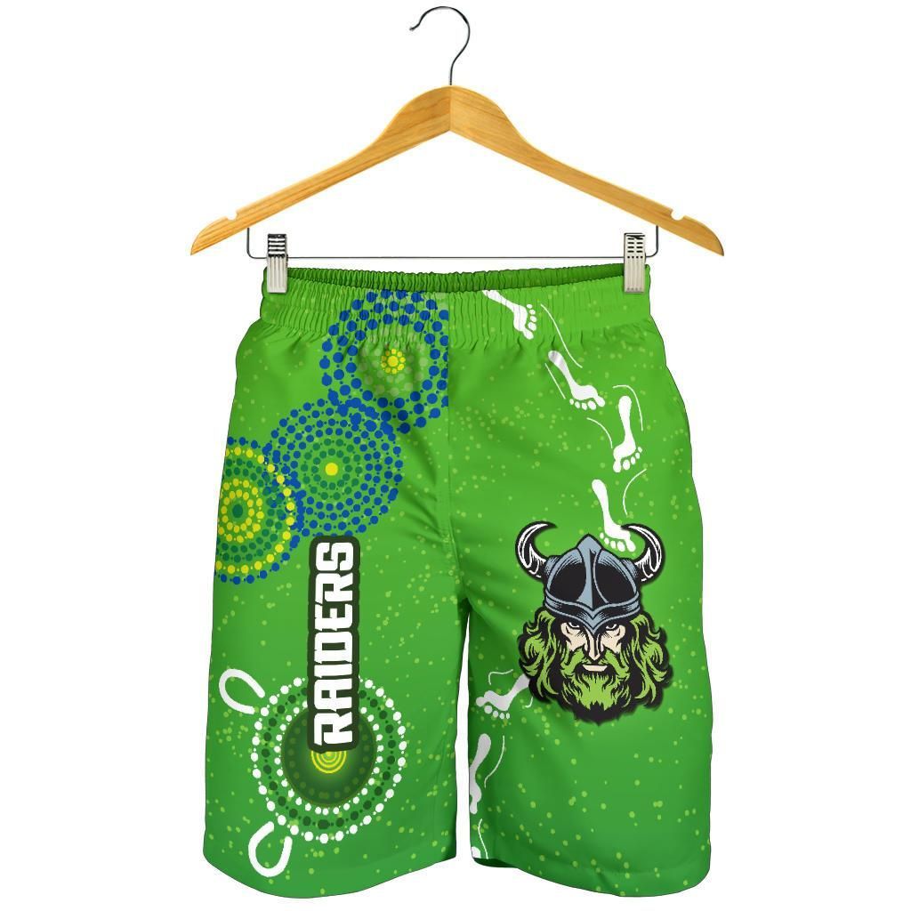 Canberra Raiders Men Shorts Indigenous Country Style