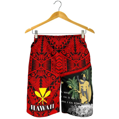 Hawaii King Kamehameha Kanaka Maoli Flag Men Shorts Road To Hometown