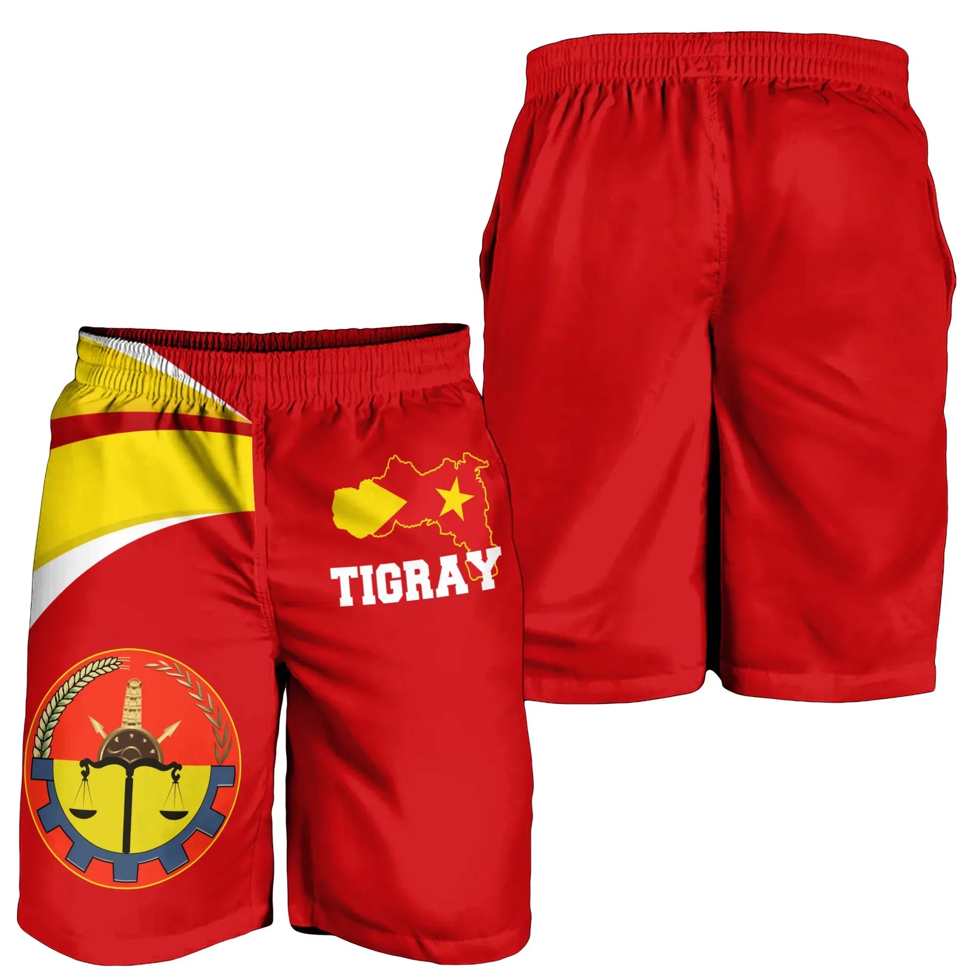 Tigray Short Tigray Flag Official Seal Red Men