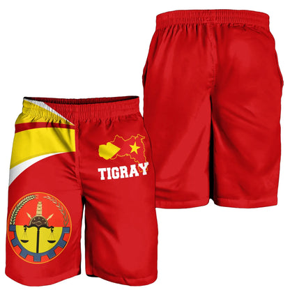Tigray Short Tigray Flag Official Seal Red Men