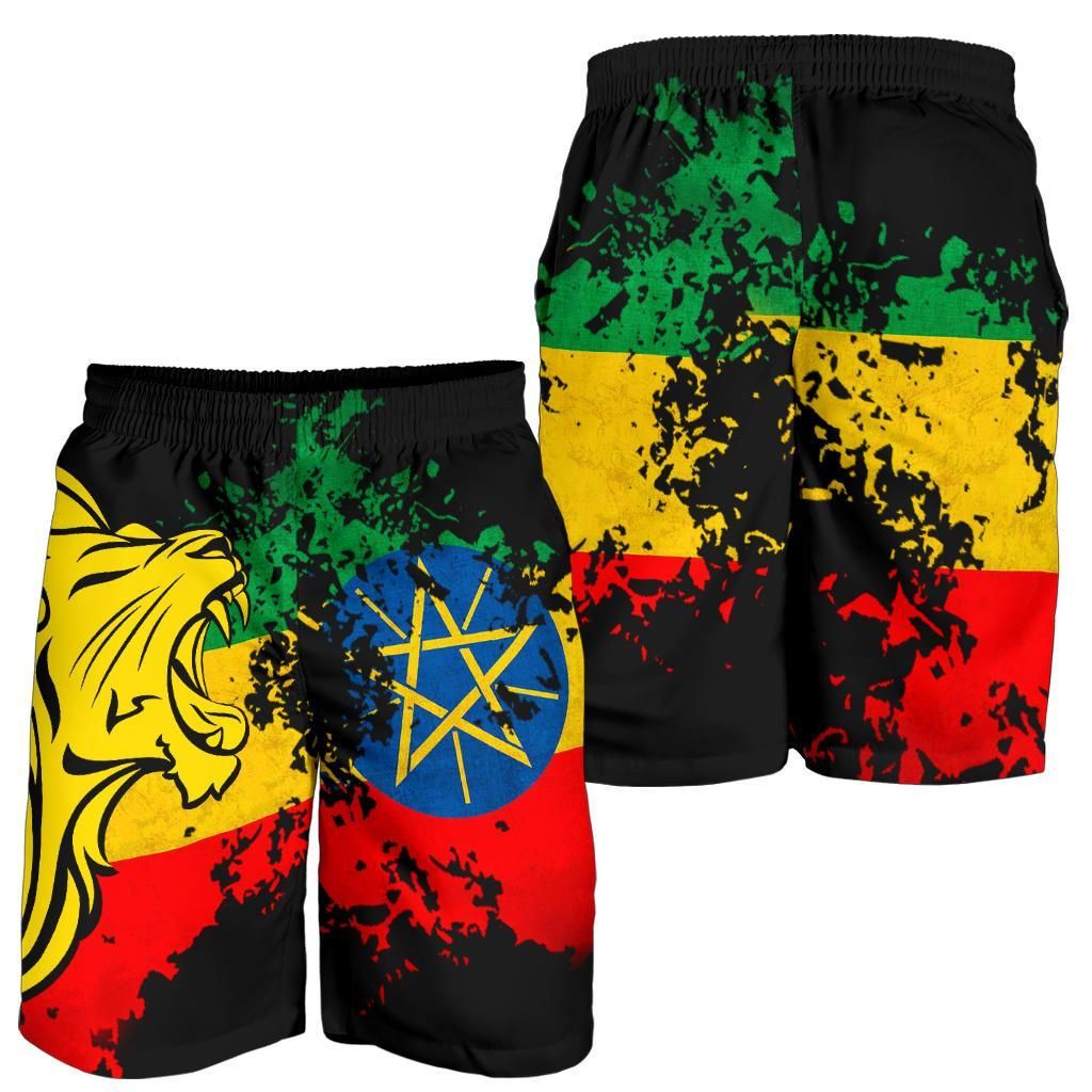 Ethiopia Men's Short Lion Vintage