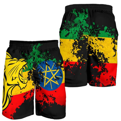 Ethiopia Men's Short Lion Vintage