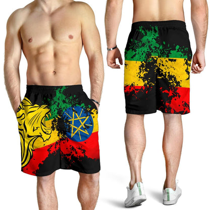 Ethiopia Men's Short Lion Vintage