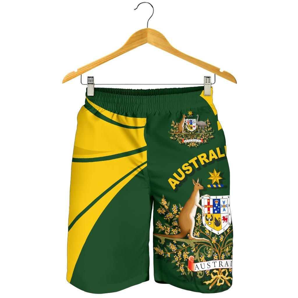 Australia Men Shorts Australia Round Lion Flag