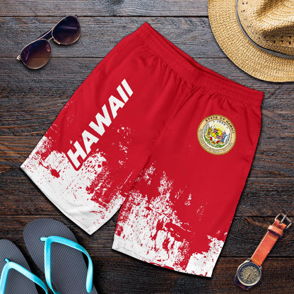 Hawaii Shorts Coat Of Arms All Over Print Men's Shorts 0