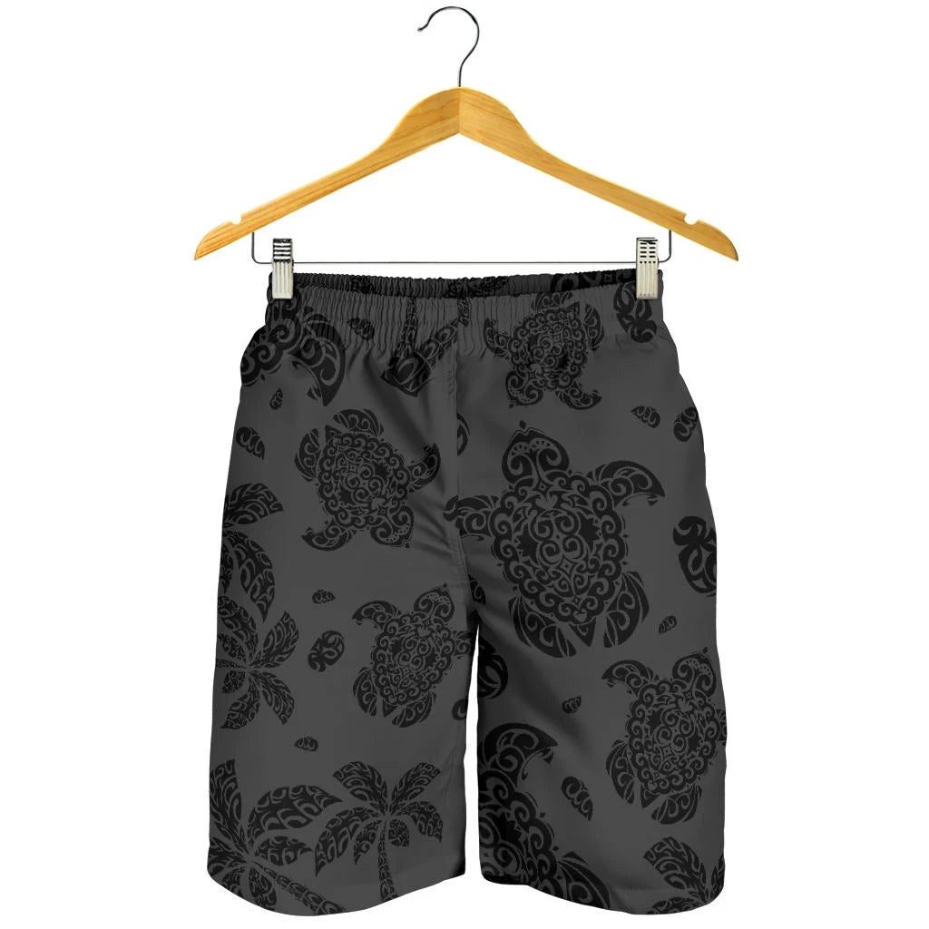 Hawaii Shorts Tribal Turtle Palm Tree All Over Print Men's Shorts