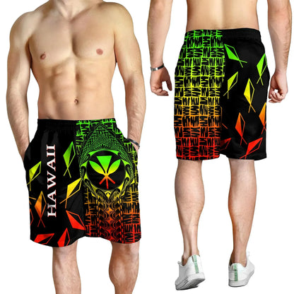 Hawaii Men Shorts Kanaka Maoli Rocket Style Reggae 8