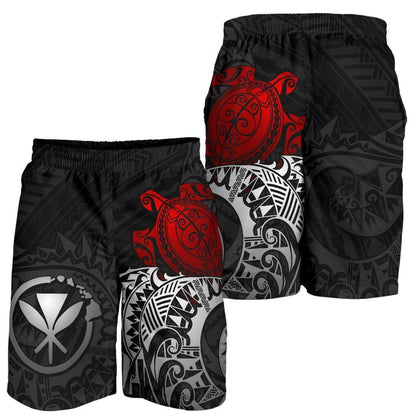 Hawaii Shorts Tribal Turtle Kanaka Maoli All Over Print Men's Shorts