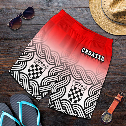 Croatia Men's Shorts Croatian Wattle Coat Of Arms