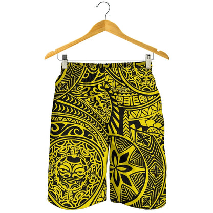Hawaii Shorts Tribal Tiki Sun God All Over Print Men's Shorts