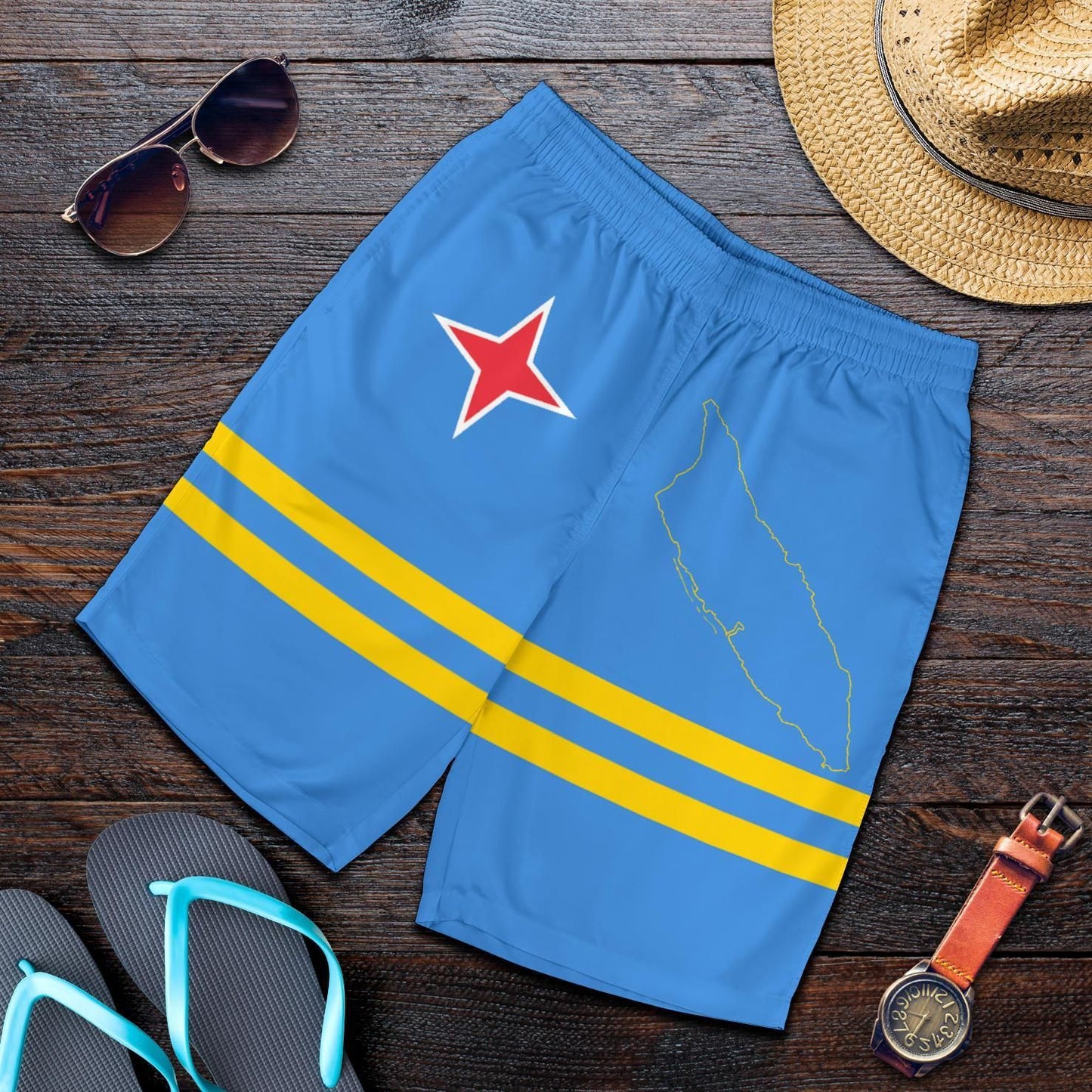Aruba Men's Shorts Flag
