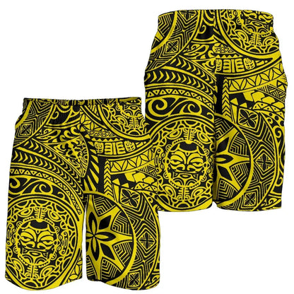 Hawaii Shorts Tribal Tiki Sun God All Over Print Men's Shorts