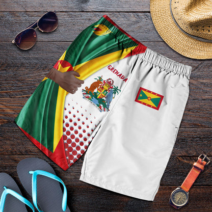 Grenada Men's Short Grenada Flag And Coat Of Arms