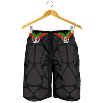 Men's Shorts Afghanistan Coat Of Arm and Flag LeoPard Patterns