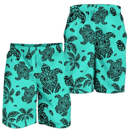 Hawaii Shorts Tribal Turtle Palm Tree All Over Print Men's Shorts