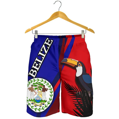 Belize All Over Print Men's Shorts Billed Toucan