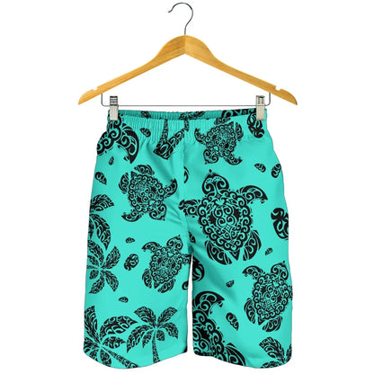 Hawaii Shorts Tribal Turtle Palm Tree All Over Print Men's Shorts