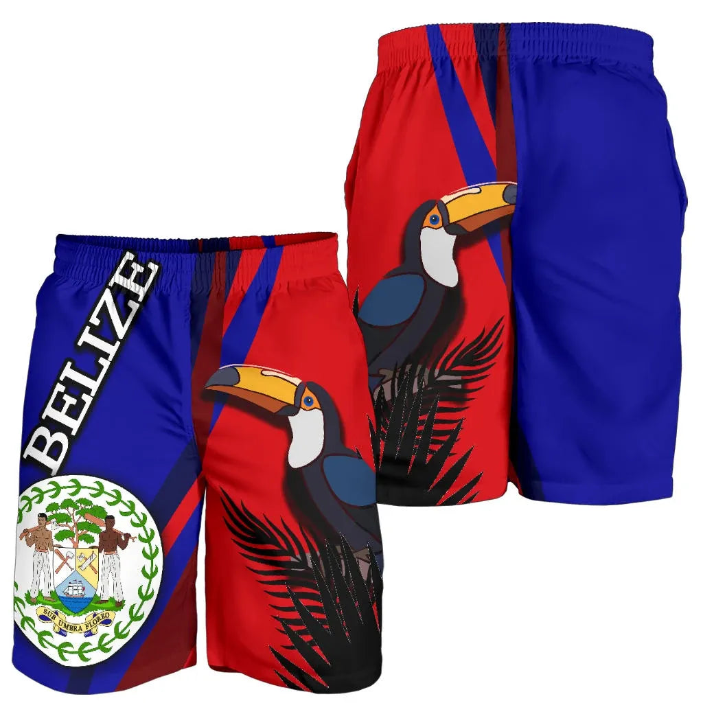 Belize All Over Print Men's Shorts Billed Toucan