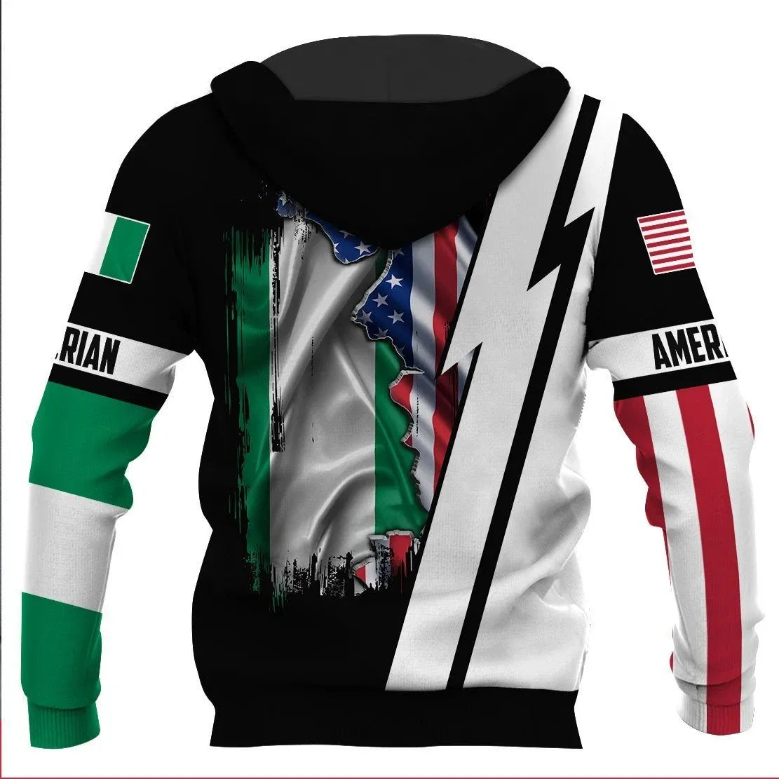 Custom Nigeria Hoodie 3D Full Printing