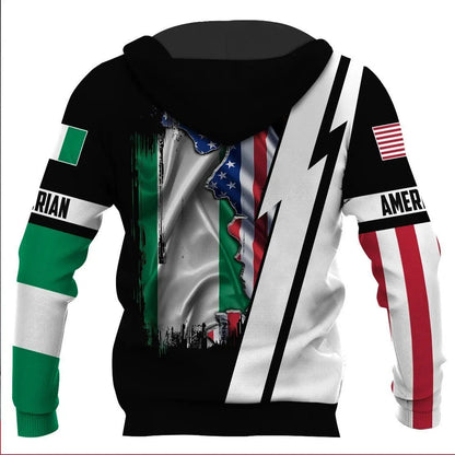 Custom Nigeria Hoodie 3D Full Printing