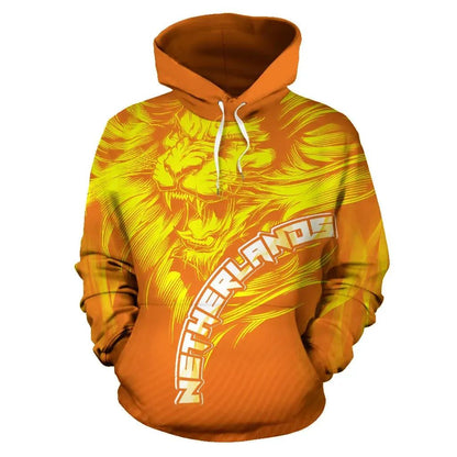 Dutch Lion Hoodie Netherlands Orange