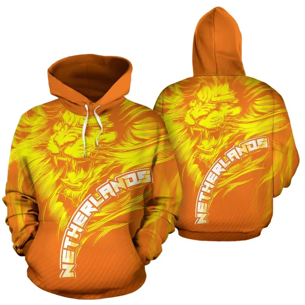 Dutch Lion Hoodie Netherlands Orange