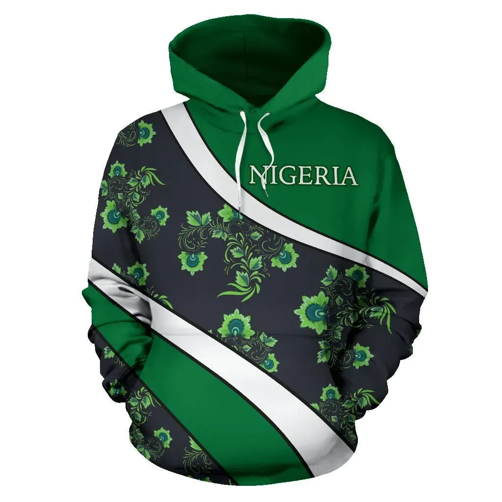 Nigeria Hoodie Coat Of Arms Sports Style