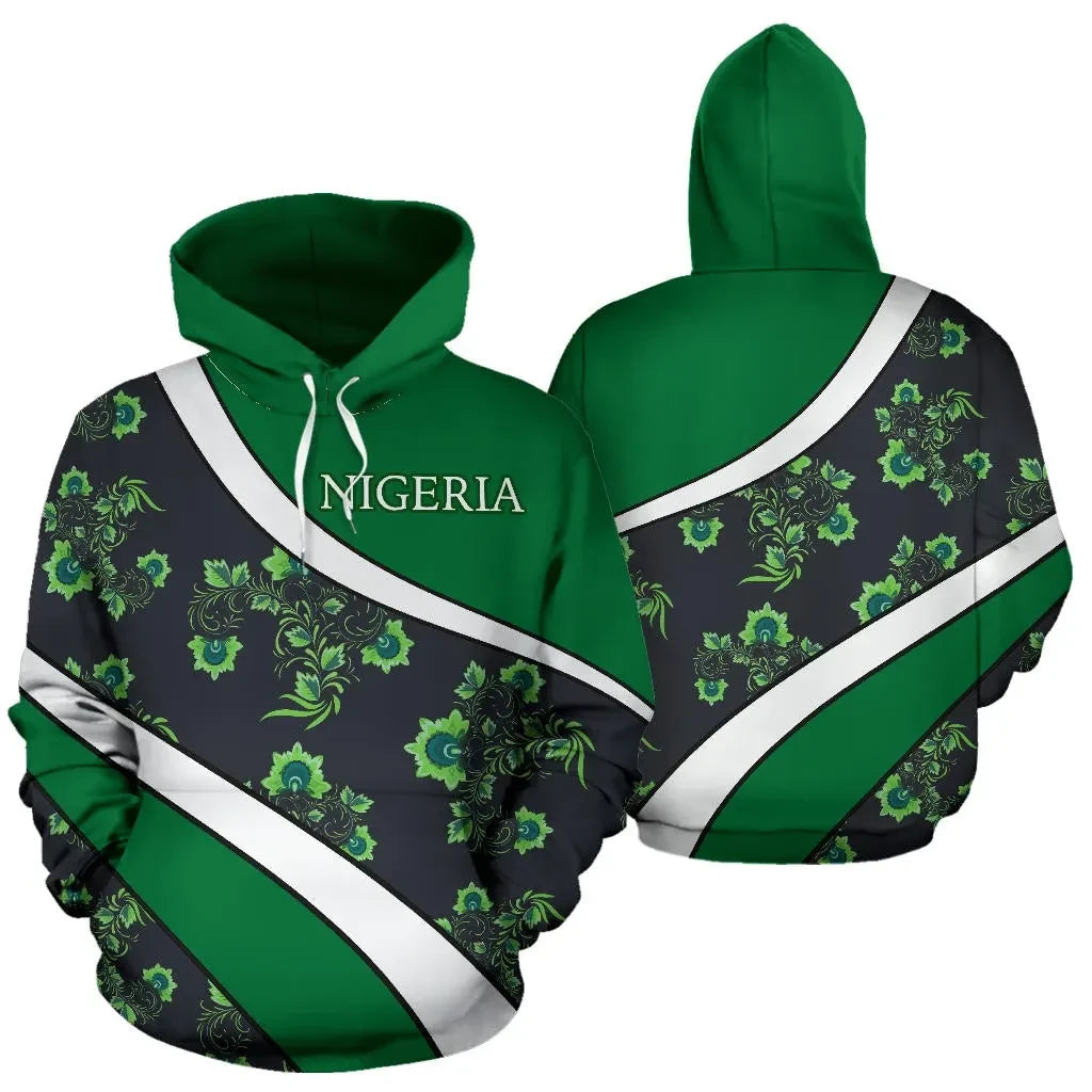 Nigeria Hoodie Coat Of Arms Sports Style