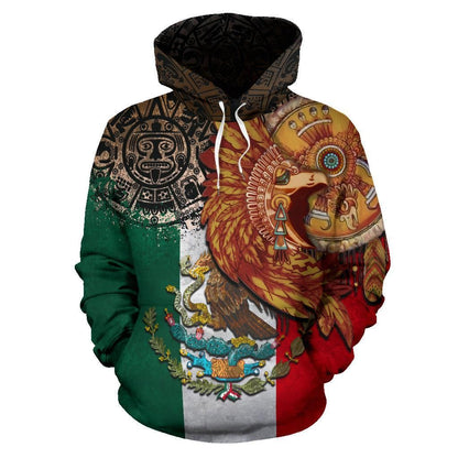 Mexico Hoodie Aztec Warrior Mexican