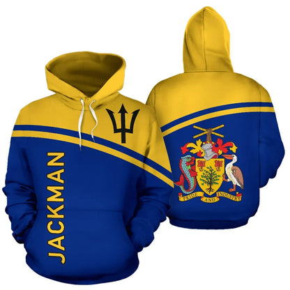 Barbados All Over Hoodie Jackman Custom Curve Version