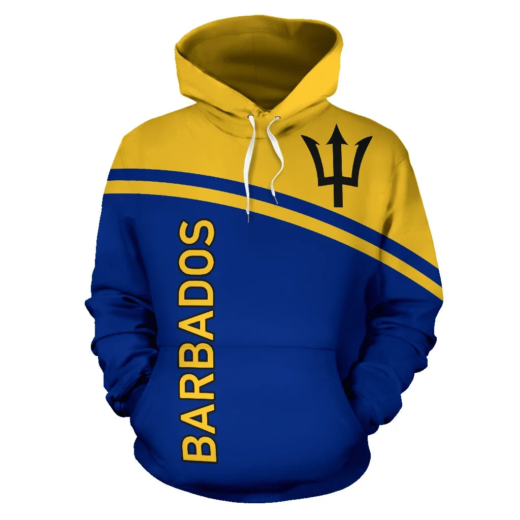 Barbados All Over Hoodie Curve Version