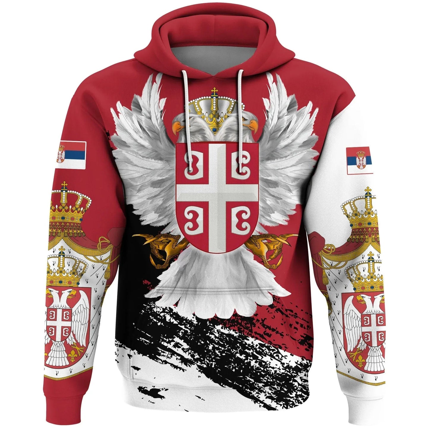 Serbia Hoodie Serbian White Eagle