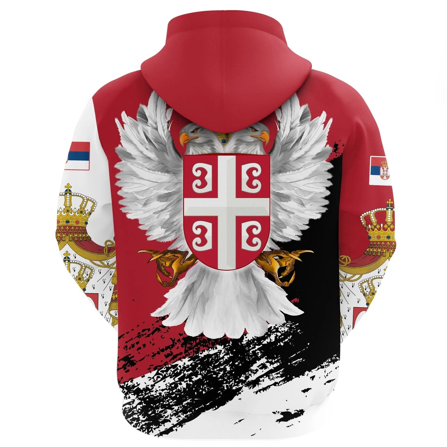 Serbia Hoodie Serbian White Eagle