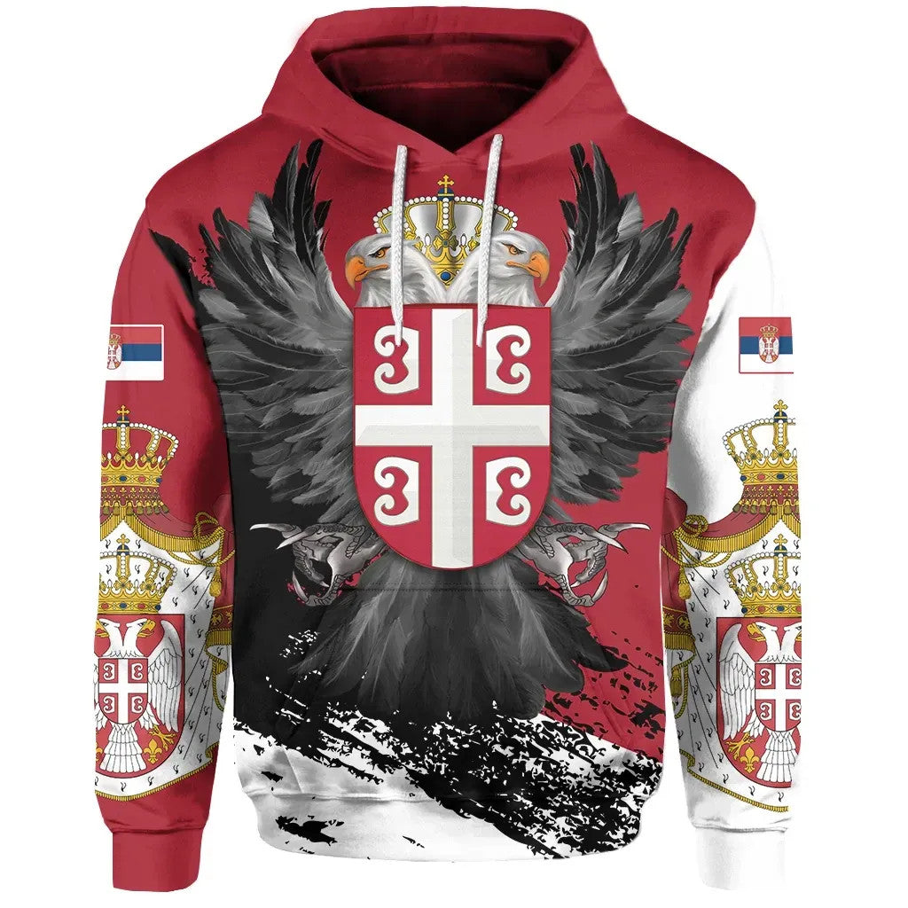 Serbia Hoodie Serbian Eagle Tattoo