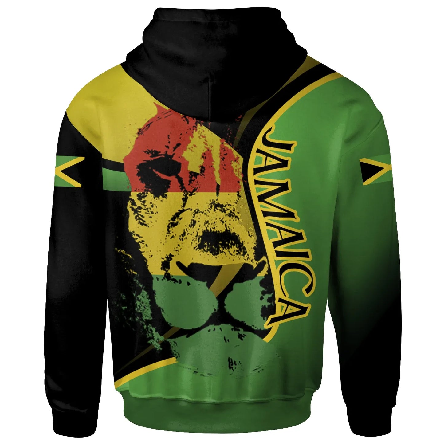 Jamaica Hoodie Jamaican Lion With Coat Of Arms