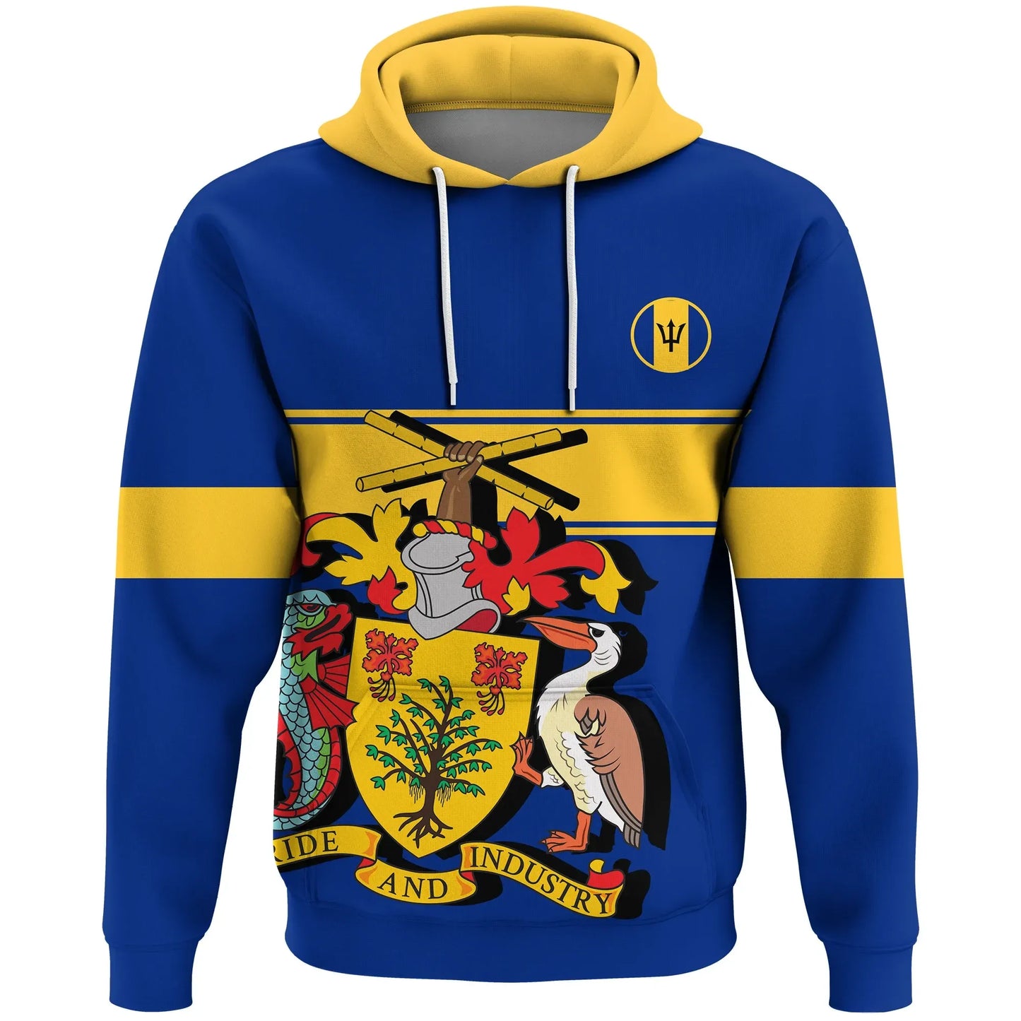 Barbados Version Coat Of Arms Hoodie