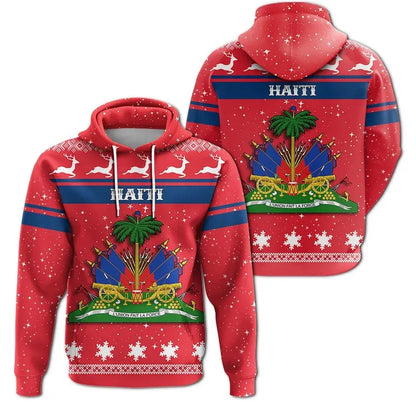 Christmas Haiti Coat Of Arms Hoodie