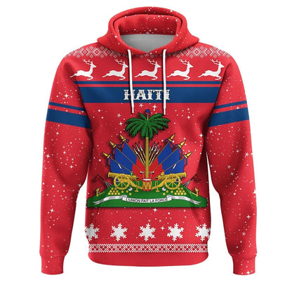 Christmas Haiti Coat Of Arms Hoodie
