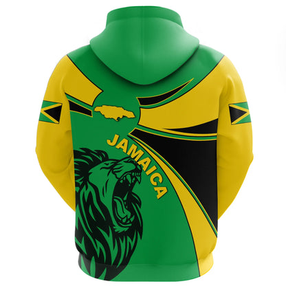 Jamaica Hoodie, Jamaica Round Coat Of Arms Lion
