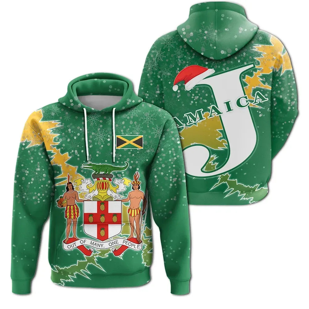 Jamaica Christmas Coat Of Arms Hoodie X Styl
