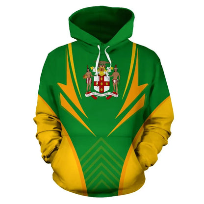 Jamaica Hoodie Coat Of Arms Jamaica Coat Of Arms Unisex Printed Hoodie