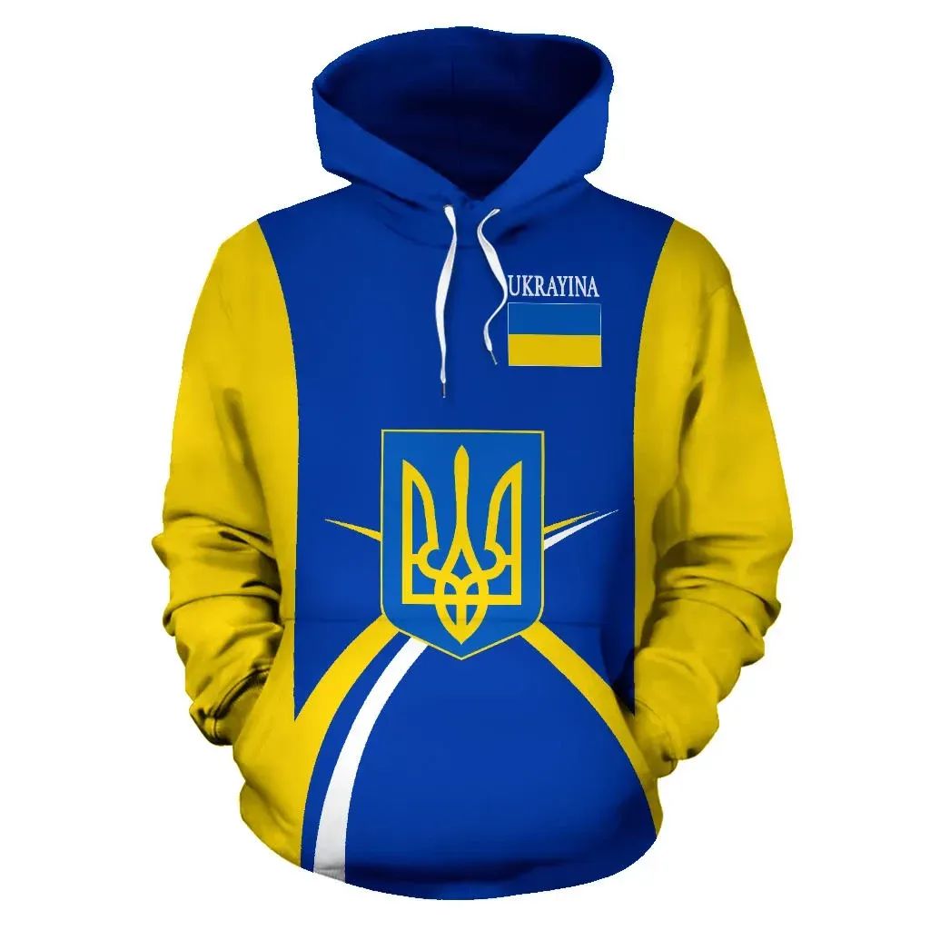 Ukrayina Ukraine Hoodie Coat Of Arms Sports Style