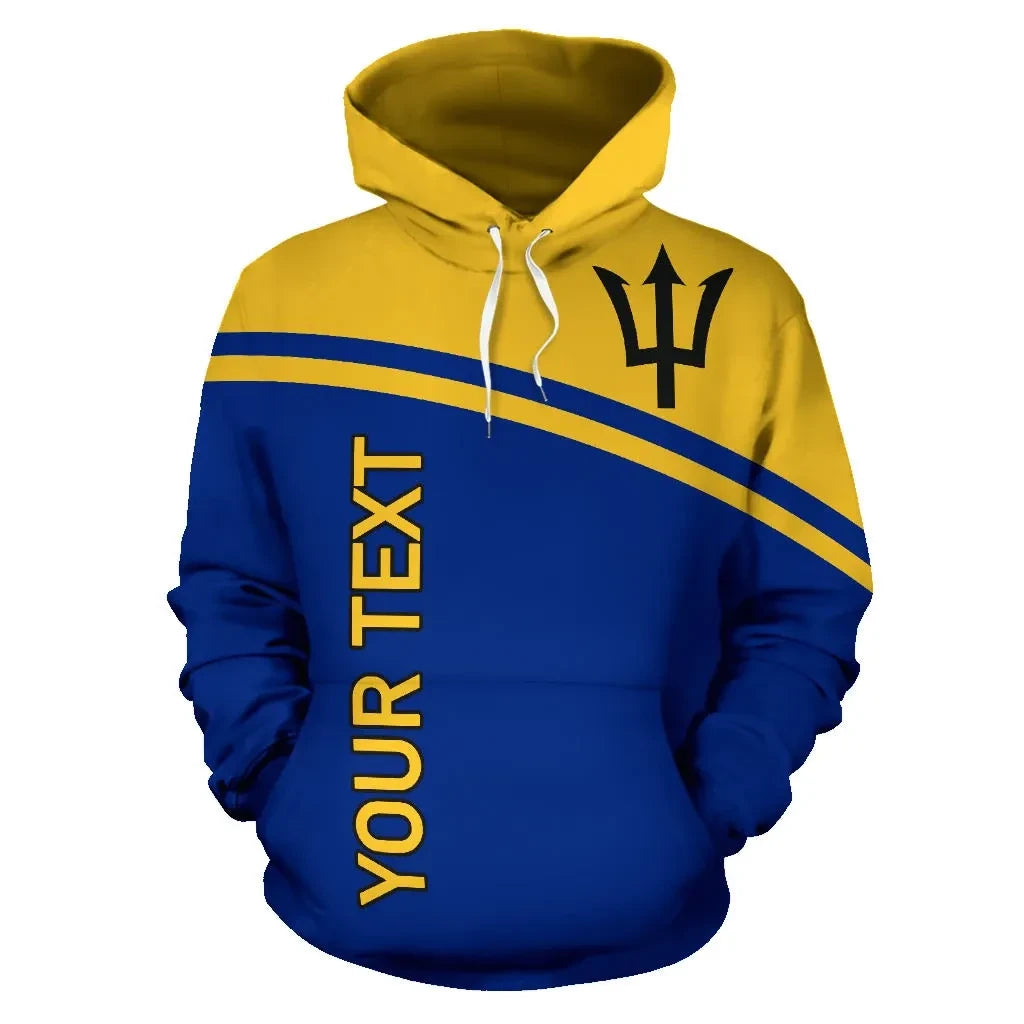 Barbados All Over Hoodie Custom Curve Version
