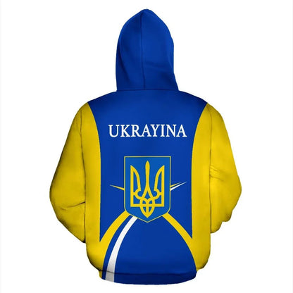 Ukrayina Ukraine Hoodie Coat Of Arms Sports Style