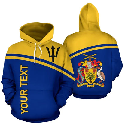 Barbados All Over Hoodie Custom Curve Version