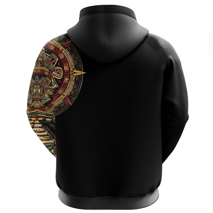 Mexico Hoodie Aztec Sun Stone Tattoo